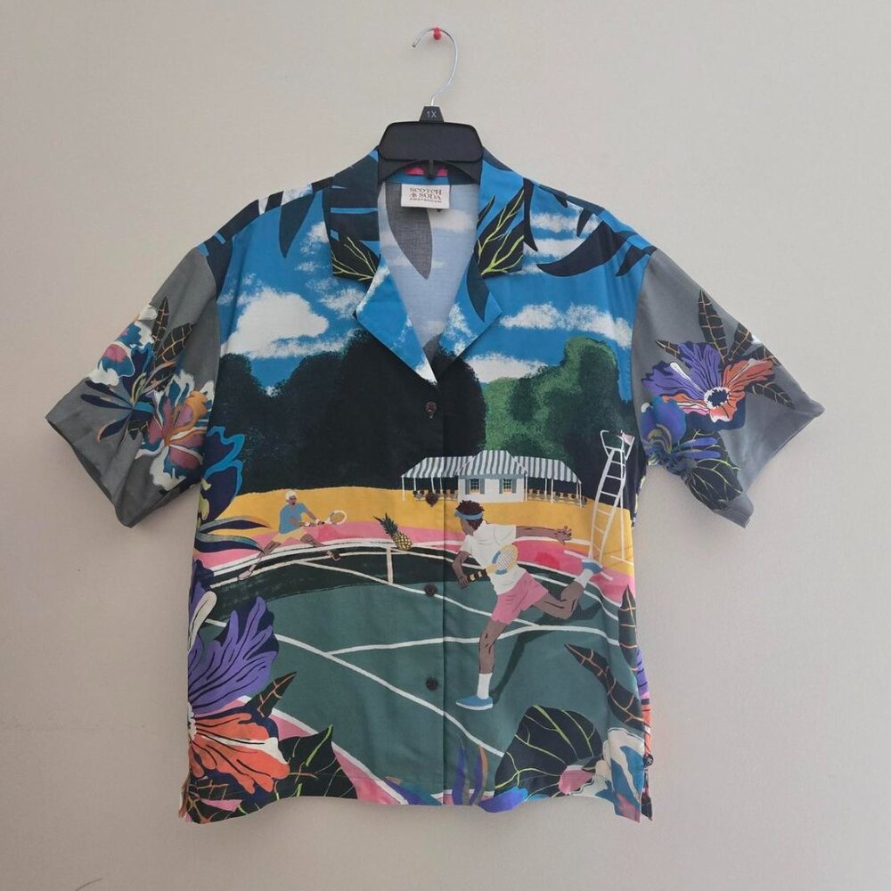 Scotch & Soda Camp Tennis Shirt